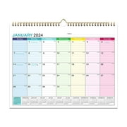 Aufmer Calendar 2024-2025, Wall Calendar from January 2024 - June 2025, 18 Months Calendar with Premium Paper, Twin-Wire Binding & Hanging Hook, 12" *15", Colorful
