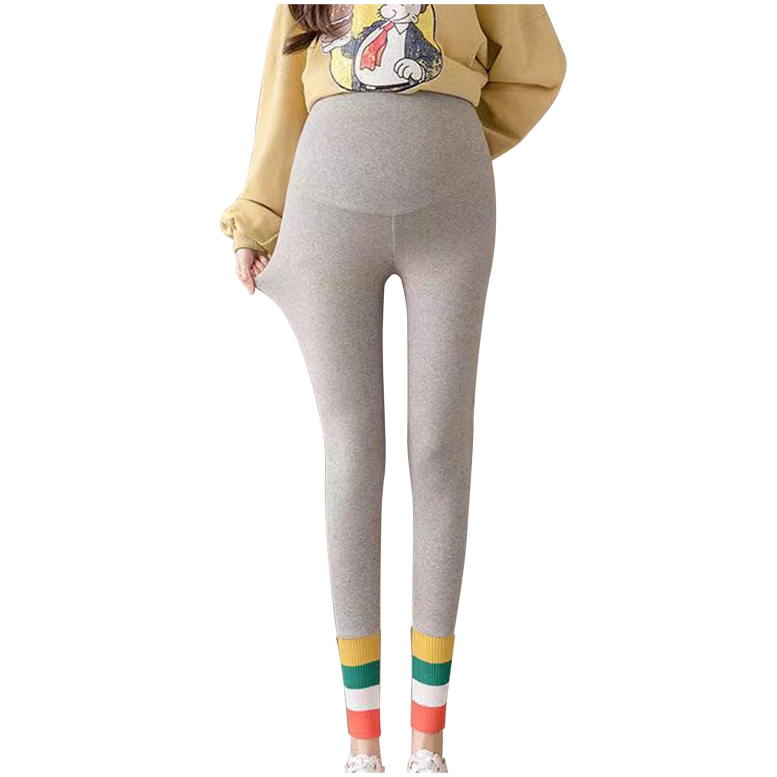 Aufmer Clearance Leggings for Women Maternity Clothes Winter Leggings Plush Thickened Underlay