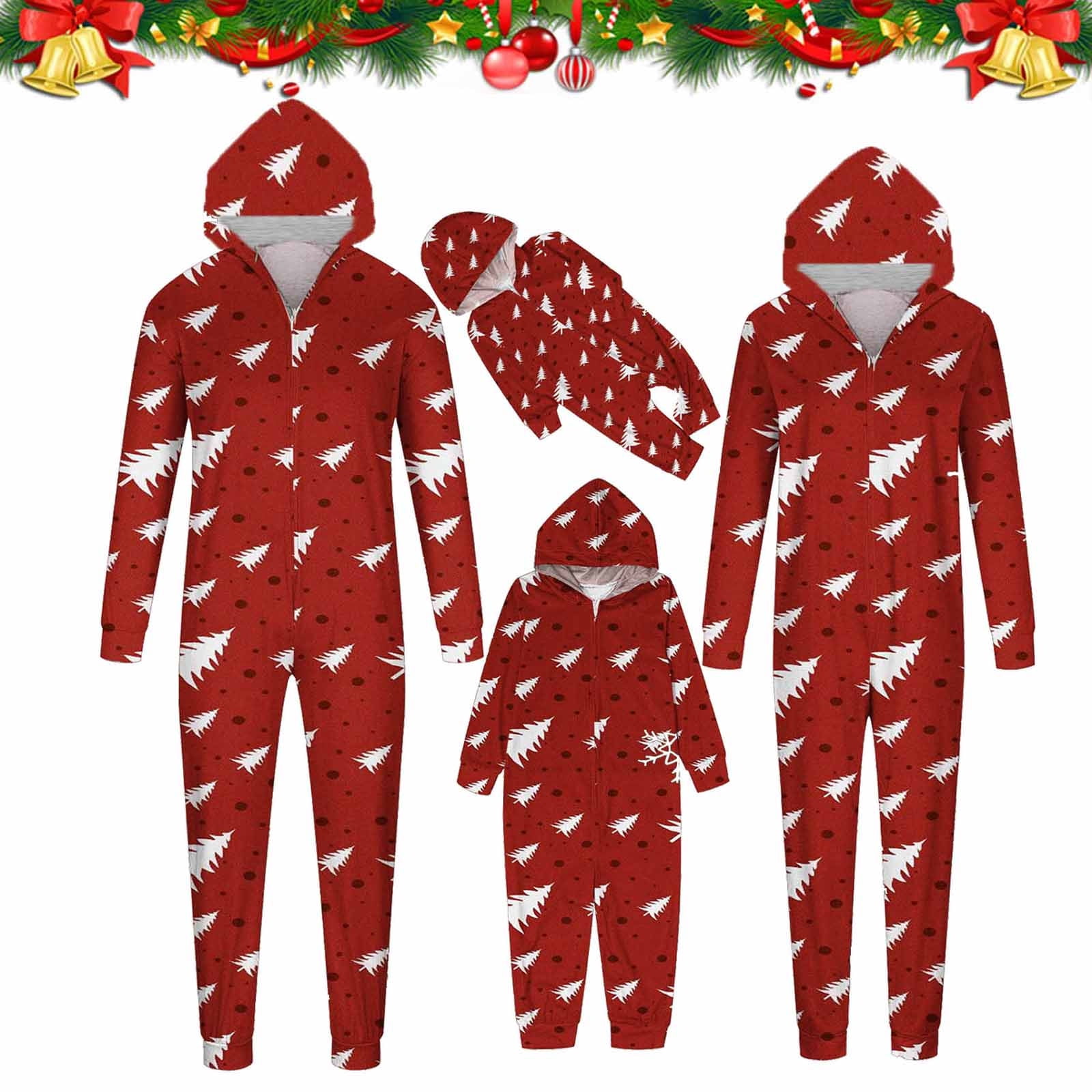 Aufmer Cotton Long Sleeve Sleepwear for Women,Toddler Baby Boys Girls