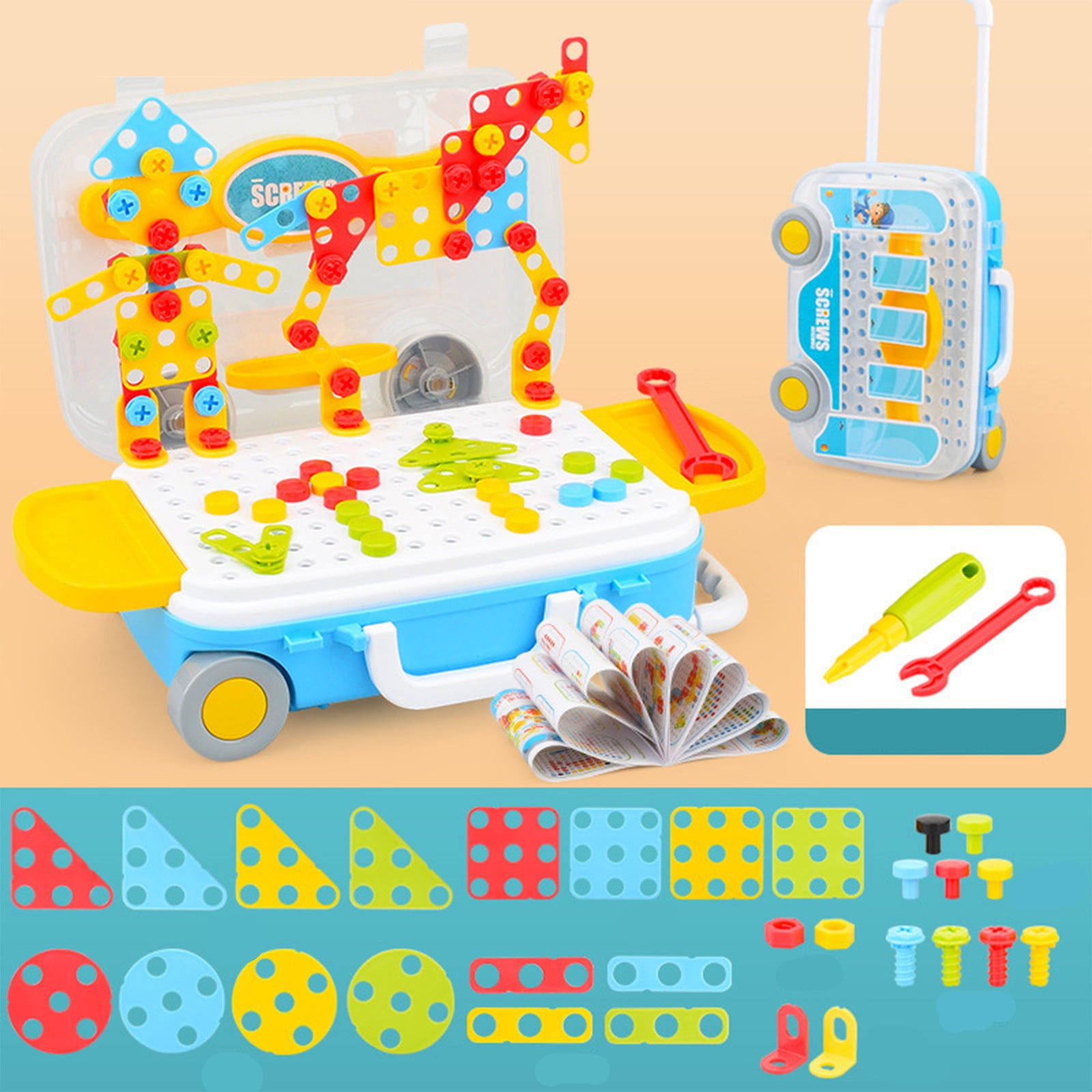 Aufmer Drilling Screw Puzzle Toys For Children Building Bricks Toys