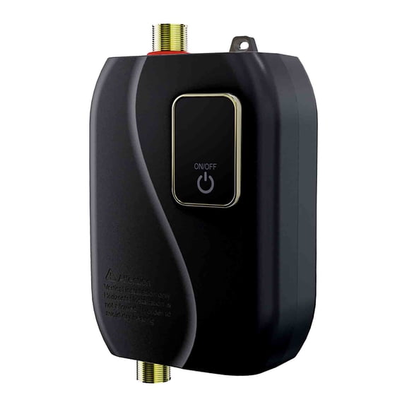 Aufmer Electric Water Heater-110V Small Instant Hot Water Heater┃Under Sink Plug In Tankless Water Heater On Demand With LCD Digital Display For Kitchen Sink Faucet,Pipe