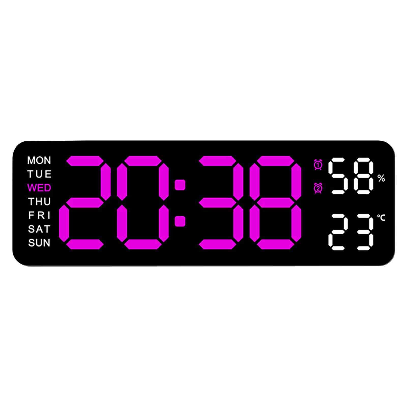 Aufmer Electronic Clock Multi-functional LED Alarm Clock Temperature ...
