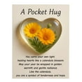 thumbnail image 1 of Aufmer Floral Pocket Greeting Card, Flower Design Blank Gift Card, Pressed Flower Style Note Card, Sentimental Keepsake for Birthday Anniversary, 1 of 3