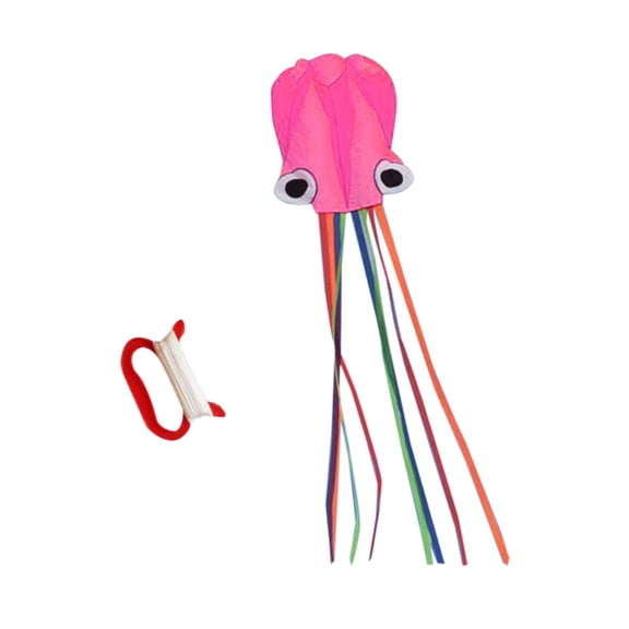 Aufmer Hengda Kite Software Octopus Flyer Kite with Long Colorful Tail for Kids, 31-Inch Wide x 157-Inch Long, Large✿Latest upgrade
