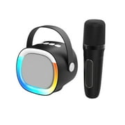 Aufmer K2LED Bluetooth Speaker┃Home Wireless Sound Microph1┃outdoor Karaoke┃Home Karaoke integrated Mini Audio System✿2024 New Upgrade