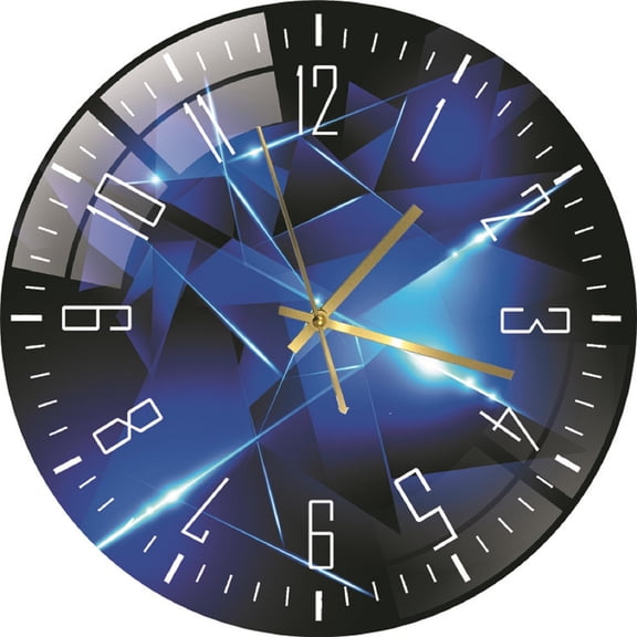 Aufmer Living Room Digital Wall Clock Acrylic Mute Creative Clock Alarm Clocks for Bedrooms Heavy Sleepers