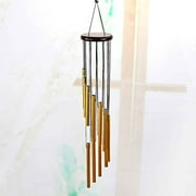Aufmer Metal 12-pipe Wind Chime Balcony Outdoor Courtyard Wall Clock✿Latest upgrade