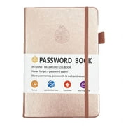 Aufmer Password Book with tabs. Internet Address and Password Organizer Logbook with alphabetical tabs. Small Pocket Size Password Keeper Journal Notebook for Computer & Website Logins