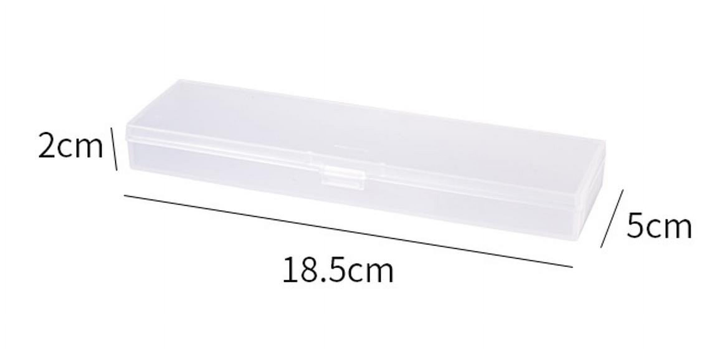 Aufmer Pencil Box Translucent Frosted Pencil Box Student Stationery Box