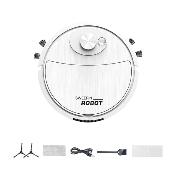 Aufmer Robot Vacuum Cleaner, Super Thin, Powerful Suction, Quiet, Self-Charging Robotic Vacuum Cleaner, Cleans Hard Floors to Medium-Pile Carpets