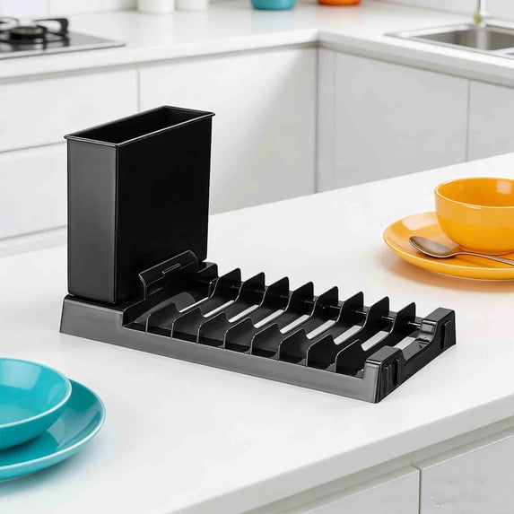 Aufmer Sturdy Countertop Drying Rack Portable Kitchen Organizer With ...