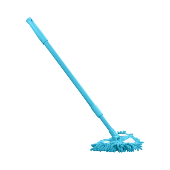 Aufmer Wall Cleaner with 59-90cm Long Handle,Retractable Extension Pole, 360° Rotatable, Wall Washer Cleaning Mop for Baseboard Window Floor, Dry Dust Wet Wash Cleaner Tool,Toilet