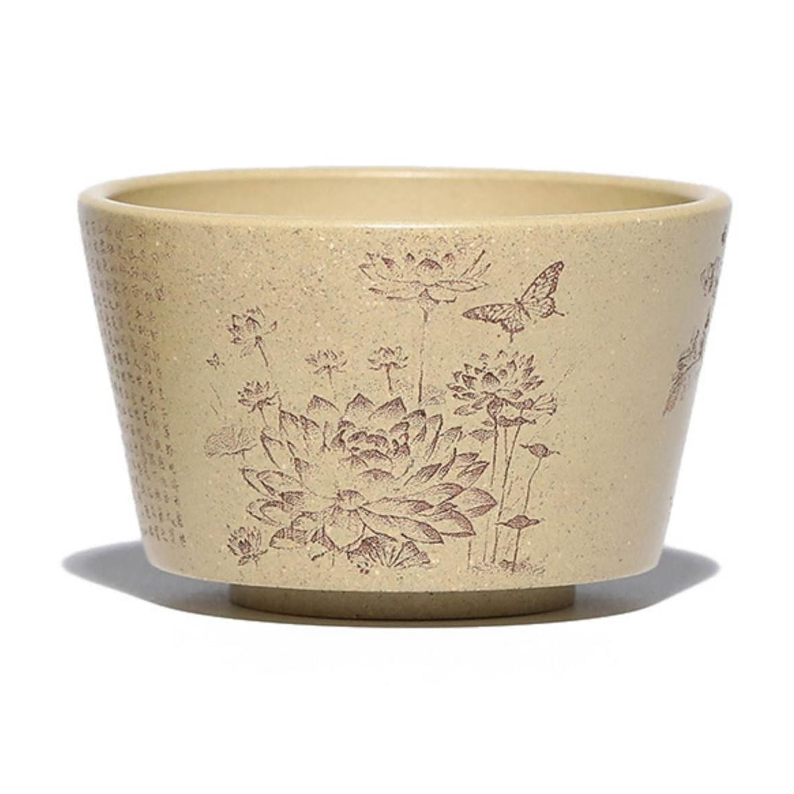 Aufmer Yixing Purple Sand Cup Master Cup Engraving Step By Step Lotus