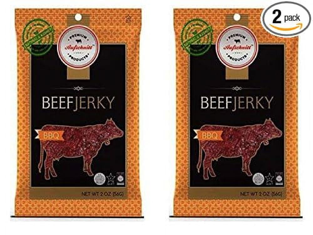 Aufschnitt All Natural Kosher Beef Jerky BBQ Flavor (2 Pack)