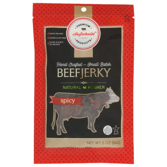 Aufschnitt Spicy Beef Jerky 2 oz (Pack of 12)