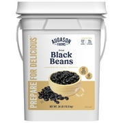 Dried Black Beans Emergency Food Supply, 237 Servings, 30 Year Shelf Life, Good Source of Iron, Protein, and Potassium, High in Fiber - Dehydrated Meals, Survival Food Camping Essentials