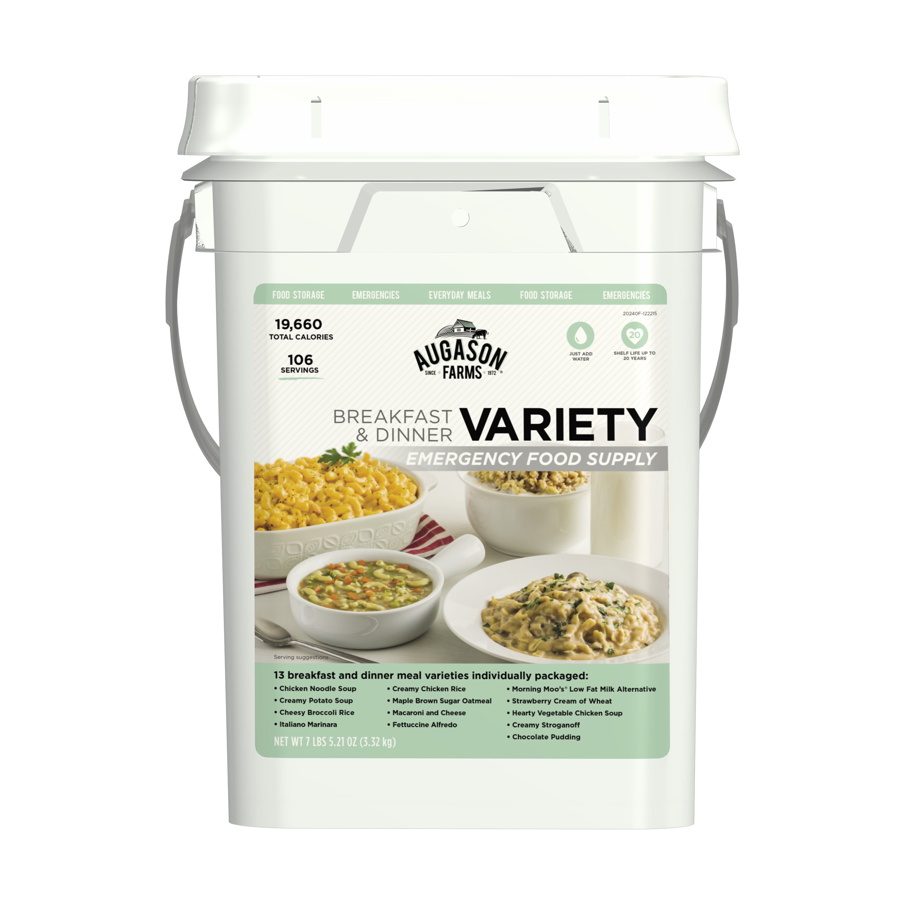Augason Farms Breakfast \u0026 Dinner Emergency Food Supply, 13 Varieties