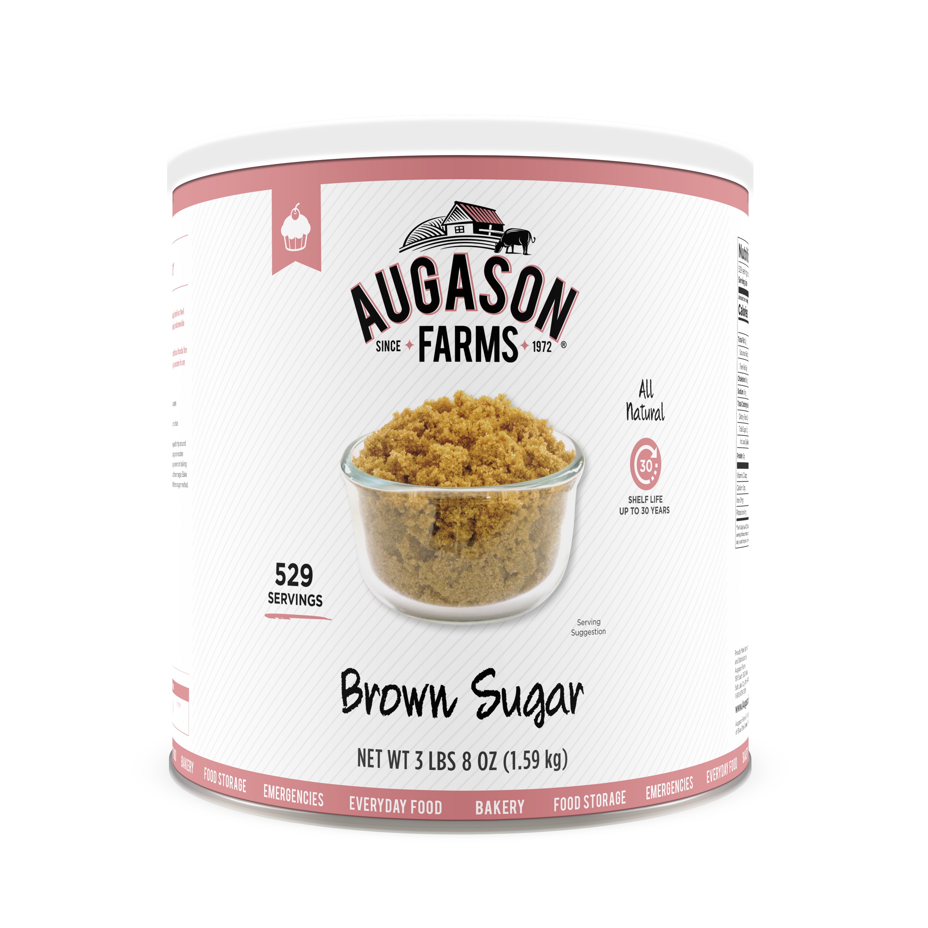 Augason Farms Brown Sugar 3 lbs 8 oz No. 10 Can - image 1 of 7