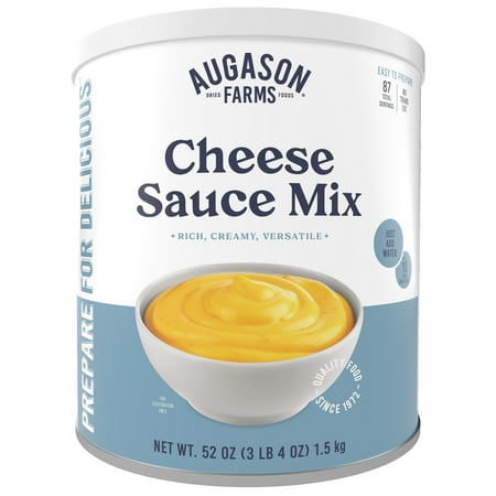 Augason Farms Cheese Blend Powder Certified Gluten Free Long Term Food Storage Everyday Meal Prep Large Can