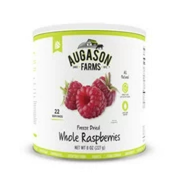 Augason Farms Fruit Freeze-Dried Raspberries Gluten Free (Pack of 3)
