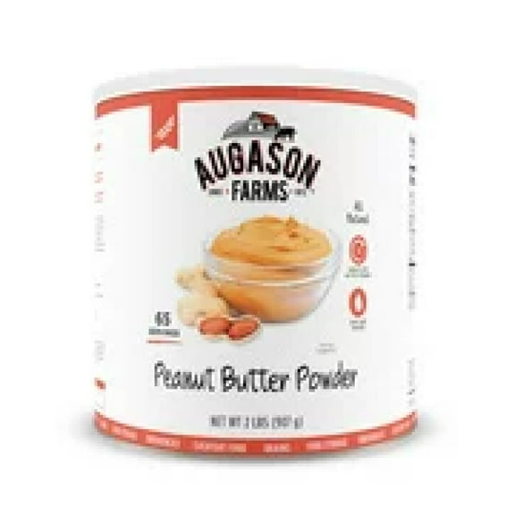Augason Farms Peanut Butter Powder 2 lb (Pack of 6)