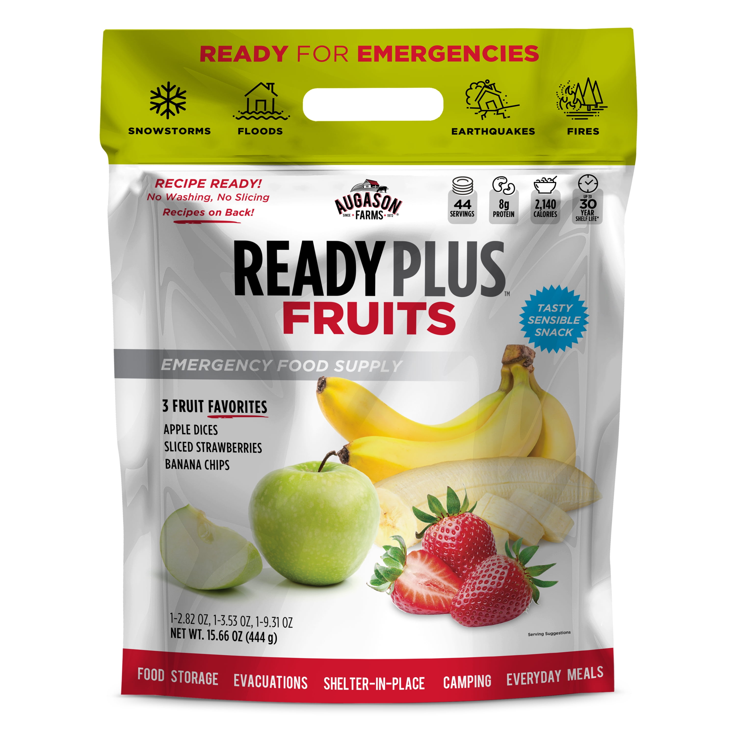 Augason Farms READY PLUS™ FreezeDried and Dehydrated Fruits Resealable