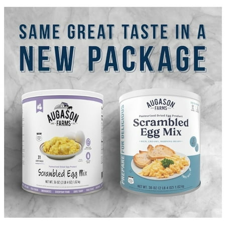 Augason Farms Scrambled Egg Mix 36 oz (Packaging May Vary) (Pack of 8)