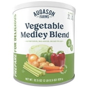 Augason Farms Vegetable Medley Blend Can - Dehydrated Mixed Veggies - Gluten Free Emergency Food Supply with Long Shelf Life for Survival, Disaster Prep & Everyday Meals - 131 Servings