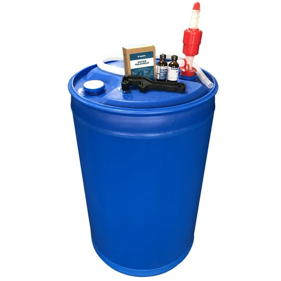 Augason Farms Water Treatment and Storage Kit, 55-gallon Water Drum
