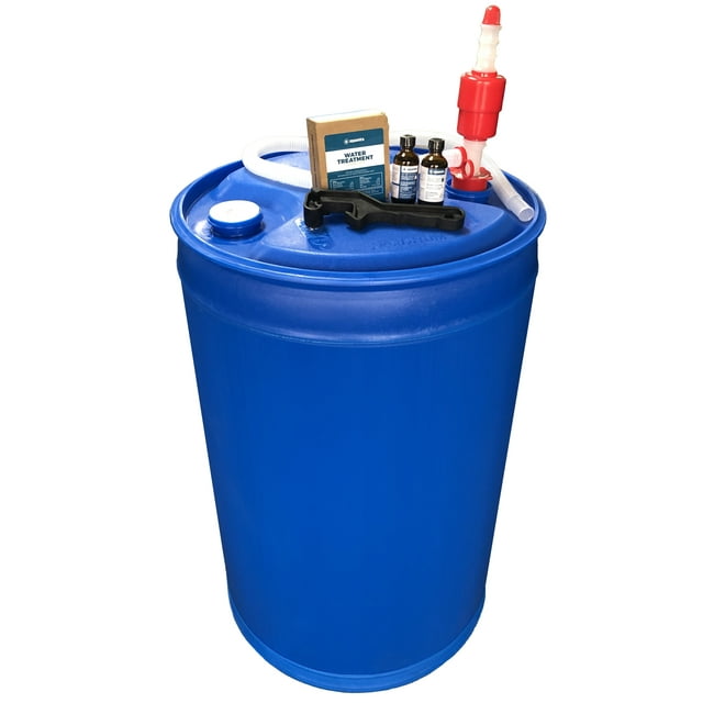 Augason Farms Water Treatment and Storage Kit, 55-gallon Water Drum