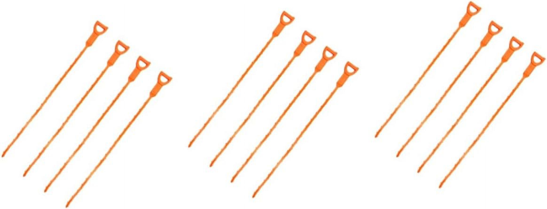 Auger 12 Pcs Long Drain Hair Drain Clog Remover Hair Remover Cleaning