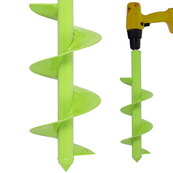 Auger Drill Bit for Planting 3.5"x16",Extended Length Garden Auger Spiral Drill Bit for Planting Bulbs Flowers,Planting Auger for Drill Post Hole Digger for 3/8”Hex Drive