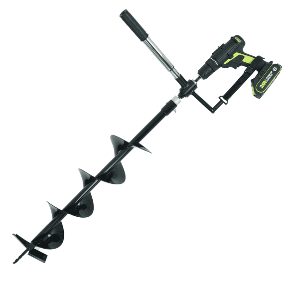 Auger Post Hole Digger 6" Wide 32" Deep - Earth Auger - Trench Digger - Hole Digger for Fence Posts - Post Digger - Hole Digger Tool - Electric Post Hole Digger Handles - Hand Auger Post Hole Digger