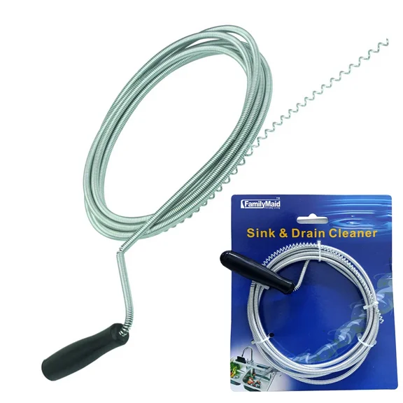 Auger / Snake Clog Remover Plumbing Tools Drain Pipe And Sewer 40" Spring Wire