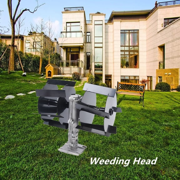 Auger Tiller Lawn Weeding Wheel 14CM Length Blade Black Silver For Grass Garden Cultivator