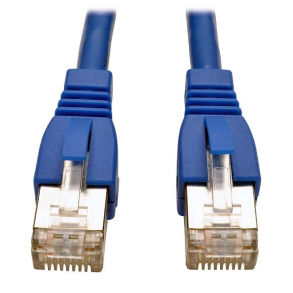 Augmented Cat6 Shielded Snagless 10G Certified Patch Cable RJ45 Male-Male, Blue - 3 ft.