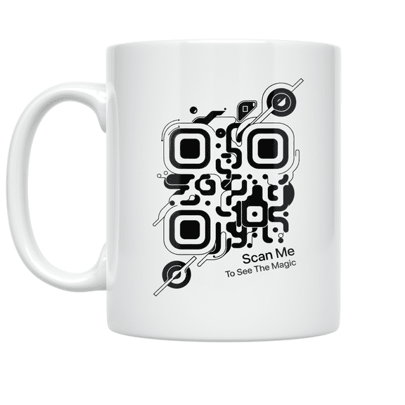 Augmented Reality Design - Tech-Savvy Individual - 11 oz Ceramic Coffee Mug