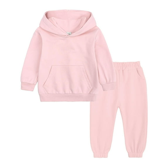 Augper 2PCS Outfits Kids Sports Tracksuits Long Sleeve Pullover Hoodies Sweatshirt And Sweatpants Fall Winter Suit