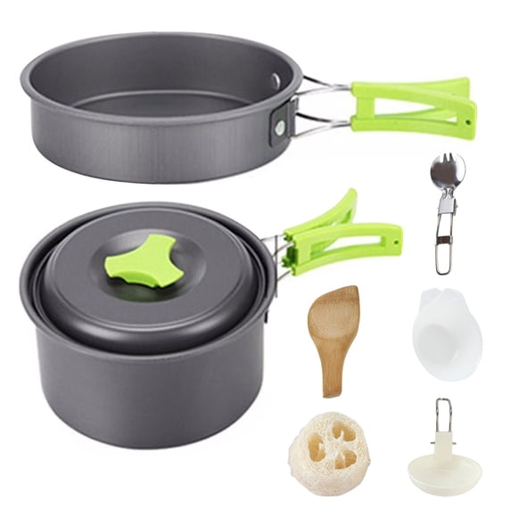 Augper 8 Piece Aluminum Camping Mess Kit