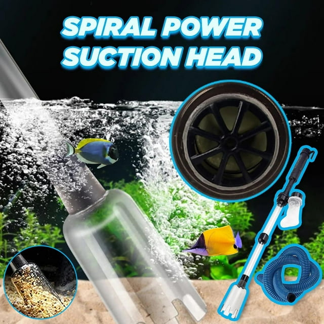 Augper Battery Gravel Vacuum Cleaner Aquarium Fish Tank Cleaning Syphon