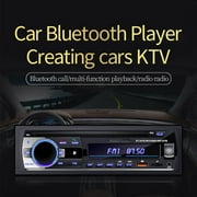 Augper Bluetooth Car Stereo,Car Radio Audio USB/SD/MP3 Player Receiver Bluetooth Hands-Free With Remote Control Black 1 Din