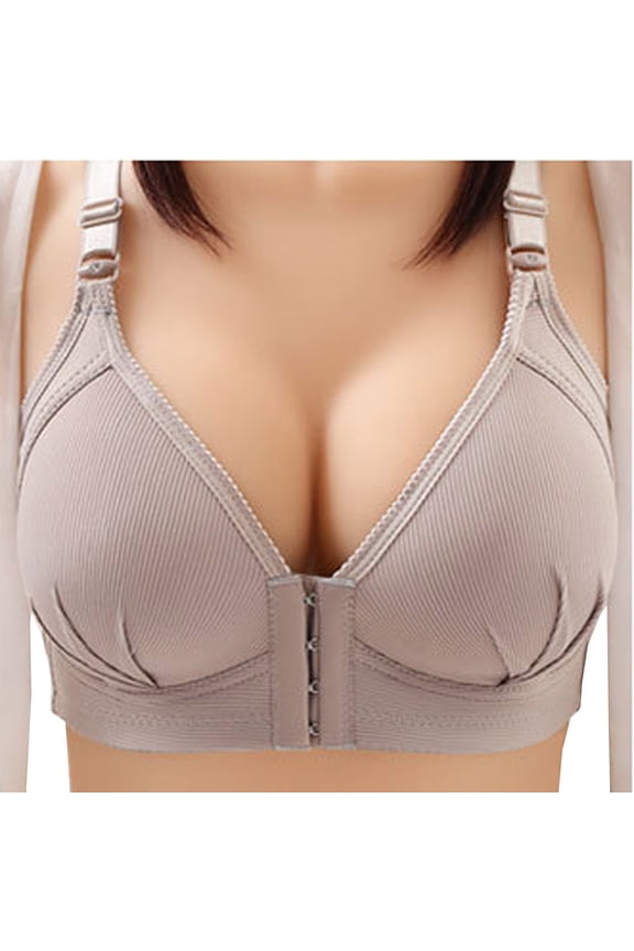 Bra for Seniors,Goldies Bra for Older Women Front Closure, Embraced Bras for Senior Women