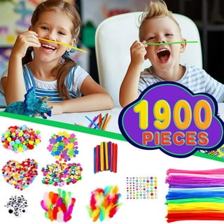 5-Minute Crafts - 1000pcs Kids Craft Supplies Complete Kit Ages 6+ As Seen on Social Media