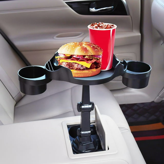 Augper Clearance Car Cup Holder Expander Food Tray, Extra Cupholder
