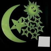 Augper Clearance Colorful Glow in The Dark Luminous Stars and Fluorescent Noctilucent Plastic Wall Stickers Murals Decals for Home Art Decor Ceiling Wall Decorate Kids Babys Bedroom Room Decorations