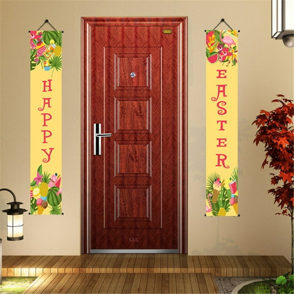 Augper Clearance Easter Burlap Garland Banners, Rabbit Burlap for Easter Decorations Home Office School Outdoor Party Supply