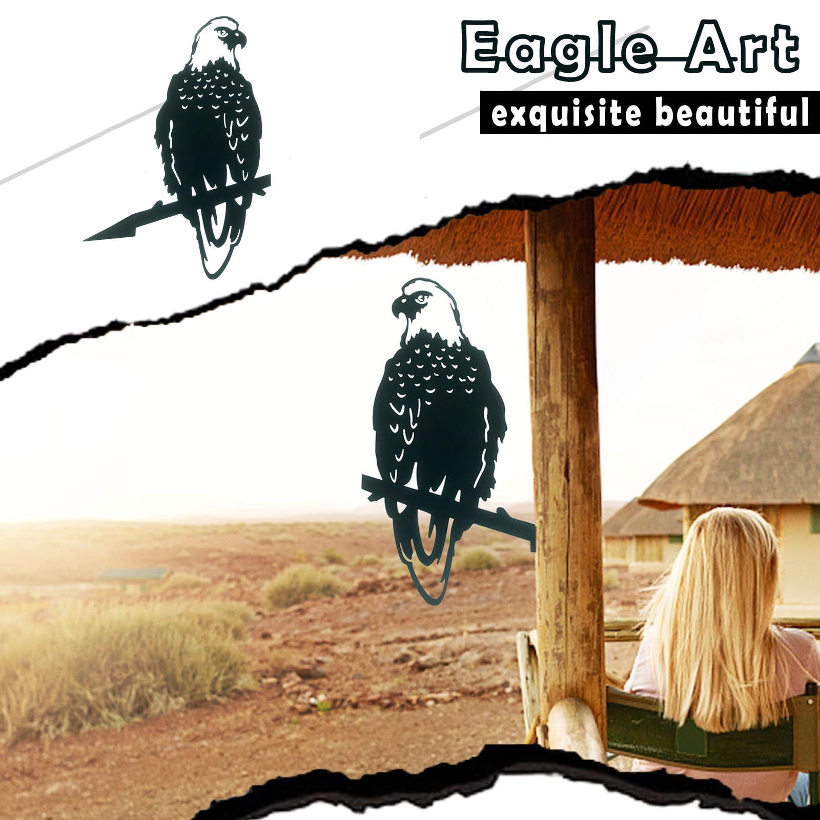 Augper Clearance Garden Decor Our Metal Yard Art & Solar Garden