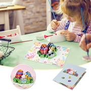 Augper Clearance Happy Easter Pop Up Cards, Easter Bunny With Eggs 3D Greeting Card, Funny Easter Gifts for Husband, Wife, Kids, Son, Daughter, Boy