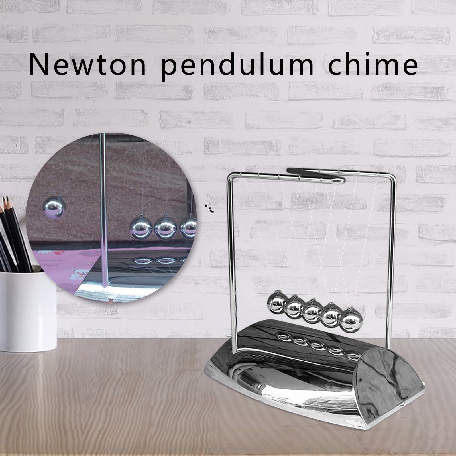Augper Clearance Home Collection Newtons Cradle/Pendulum Balls, Physics Educational Balance