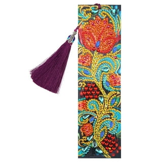Diamond Painting 5D Diy Diamond Painting Leather Tassel Bookmarks Special  Shape Embroidery Craft 